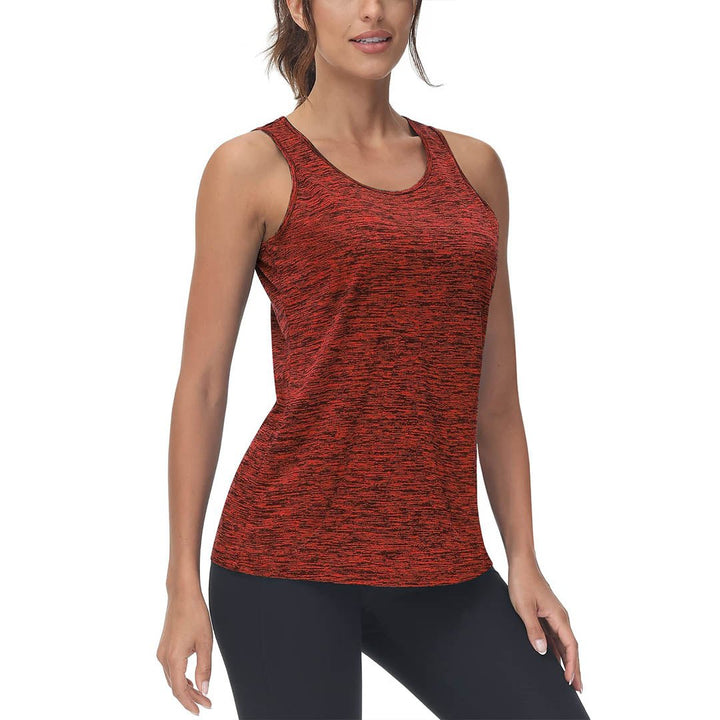 Women's Lightweight Athletic Yoga Crewneck Tank Tops - Women's Shirts