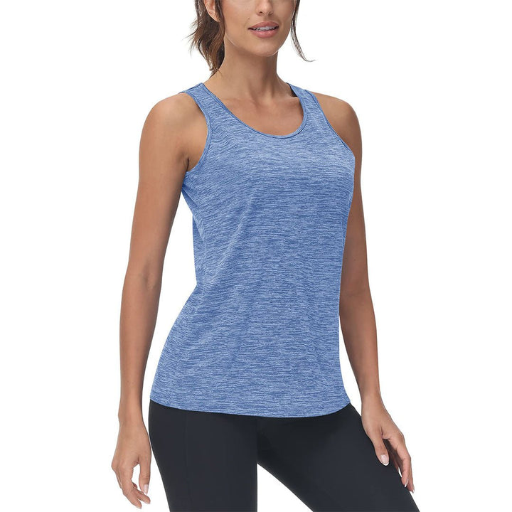 Women's Lightweight Athletic Yoga Crewneck Tank Tops - Women's Shirts