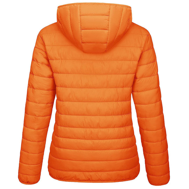 Women's Lightweight Puffer Full-zip Water-Resistant Winter Coat with Hood - Women's Jackets