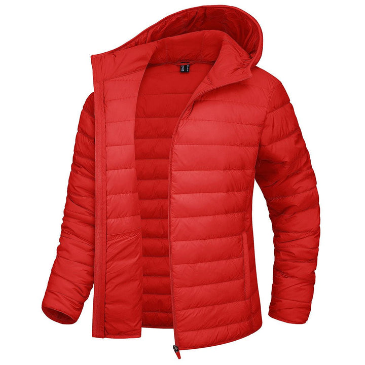 Women's Lightweight Puffer Full-zip Water-Resistant Winter Coat with Hood - Women's Jackets