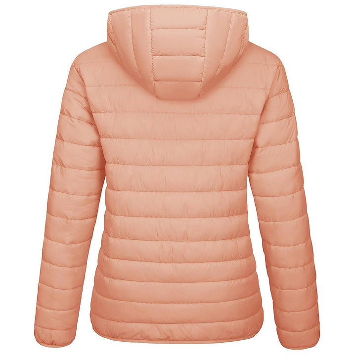 Women's Lightweight Puffer Full-zip Water-Resistant Winter Coat with Hood - Women's Jackets