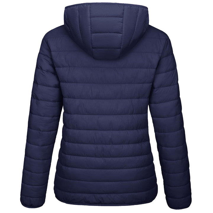 Women's Lightweight Puffer Full-zip Water-Resistant Winter Coat with Hood - Women's Jackets