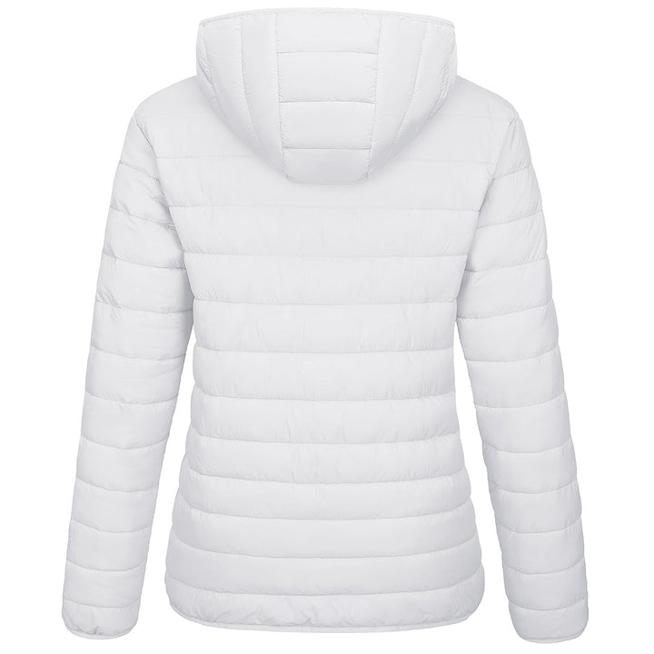 Women's Lightweight Puffer Full-zip Water-Resistant Winter Coat with Hood - Women's Jackets