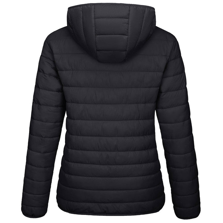 Women's Lightweight Puffer Full-zip Water-Resistant Winter Coat with Hood - Women's Jackets