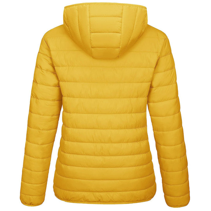 Women's Lightweight Puffer Full-zip Water-Resistant Winter Coat with Hood - Women's Jackets