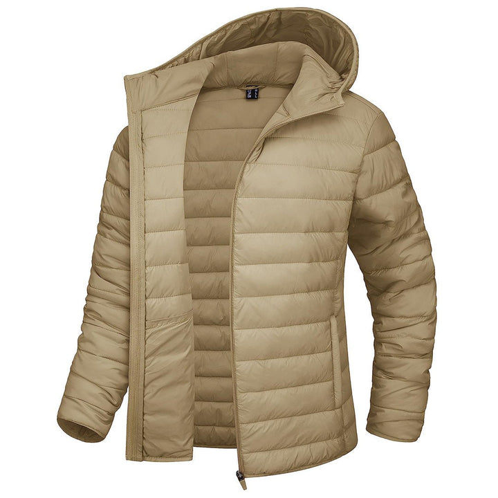 Women's Lightweight Puffer Full-zip Water-Resistant Winter Coat with Hood - Women's Jackets