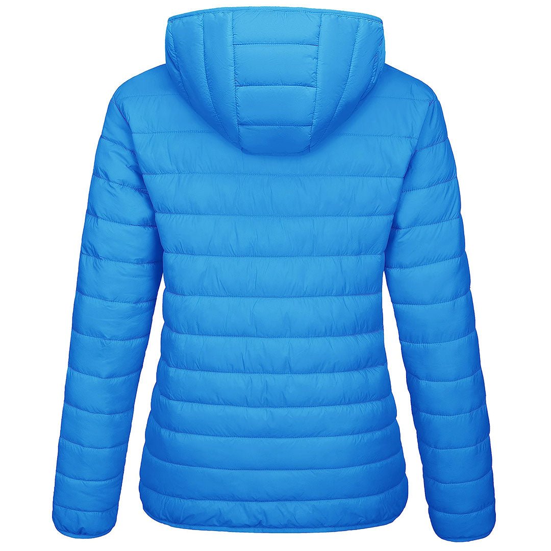 TACVASEN Azure Women's Puffer Jacket Full - zip Water - Resistant Winter Hooded Coat