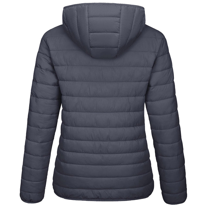 Women's Lightweight Puffer Full-zip Water-Resistant Winter Coat with Hood - Women's Jackets