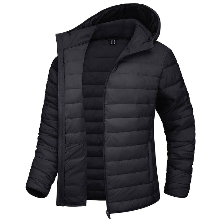 Women's Lightweight Puffer Full-zip Water-Resistant Winter Coat with Hood - Women's Jackets