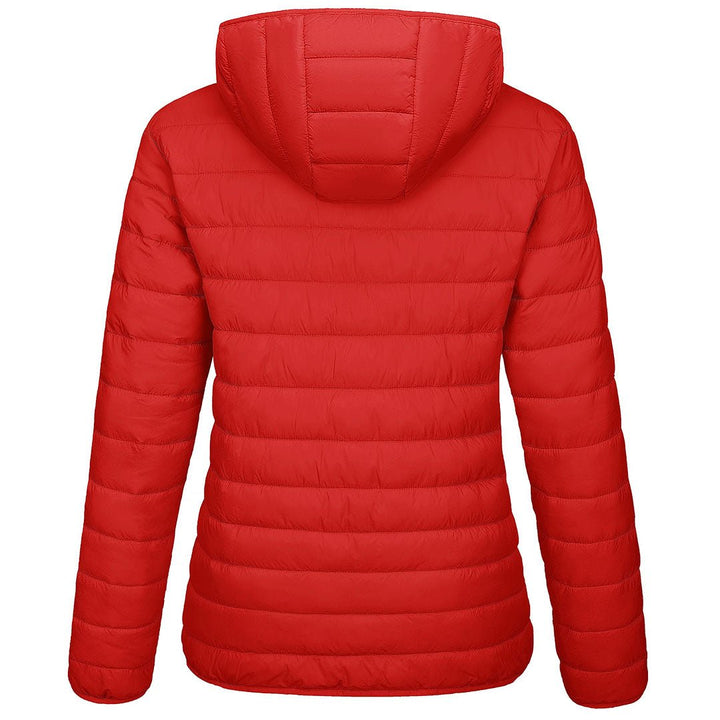 Women's Lightweight Puffer Full-zip Water-Resistant Winter Coat with Hood - Women's Jackets