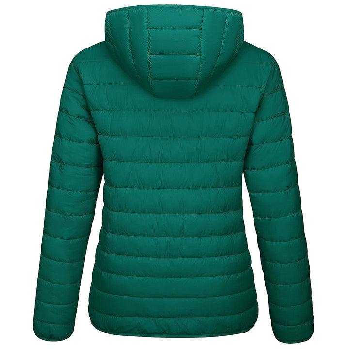 Women's Lightweight Puffer Full-zip Water-Resistant Winter Coat with Hood - Women's Jackets