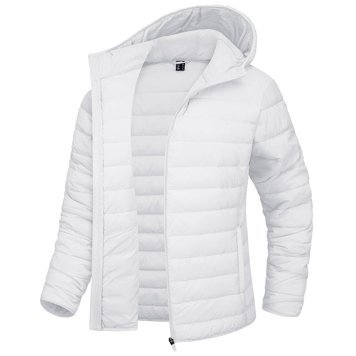 Women's Lightweight Puffer Full-zip Water-Resistant Winter Coat with Hood - Women's Jackets