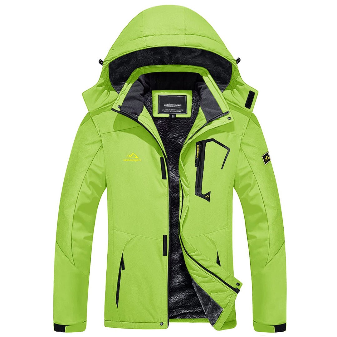 TACVASEN Blue Black Insulated Fleece Lined Winter Hiking Jacket