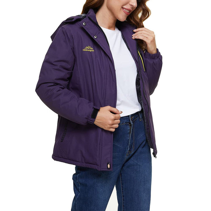 Women's Skiing Jacket Water-Resistant Windbreaker SoftShell Hooded Coats - Fall Winter 2022