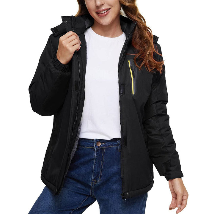 Women's Skiing Jacket Water-Resistant Windbreaker SoftShell Hooded Coats - Fall Winter 2022