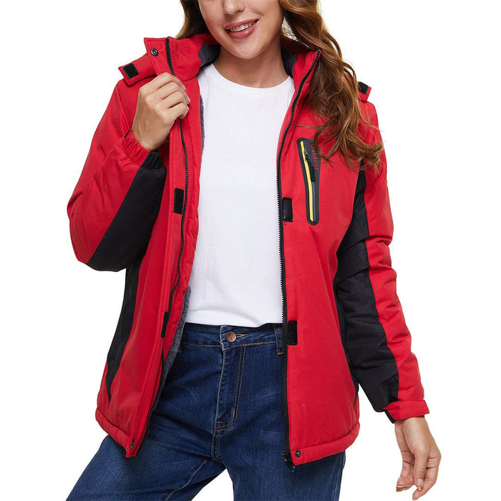 Women's Skiing Jacket Water-Resistant Windbreaker SoftShell Hooded Coats - Fall Winter 2022