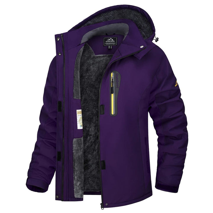Women's Skiing Jacket Water-Resistant Windbreaker SoftShell Hooded Coats - Fall Winter 2022