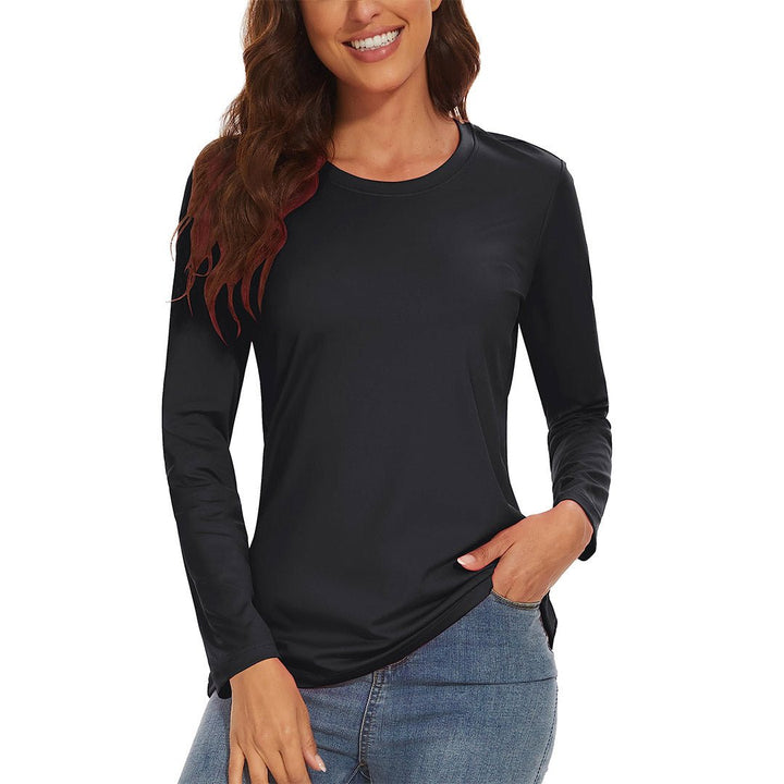 Women's UPF 50+ Quick Dry Crew Neck Long Sleeve T-Shirts - Women's Shirts