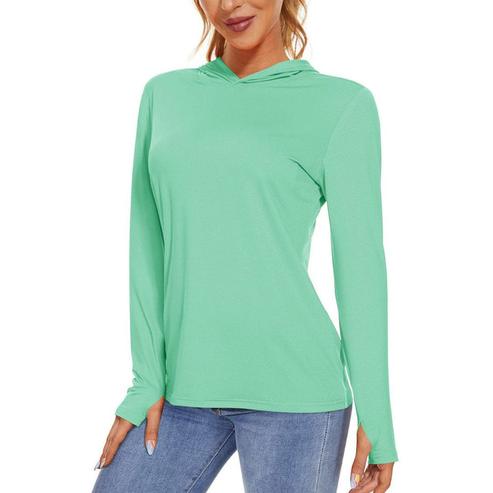 Women's UPF 50+ Sun Protection Long Sleeve Hoodies Shirts - Women's Shirts