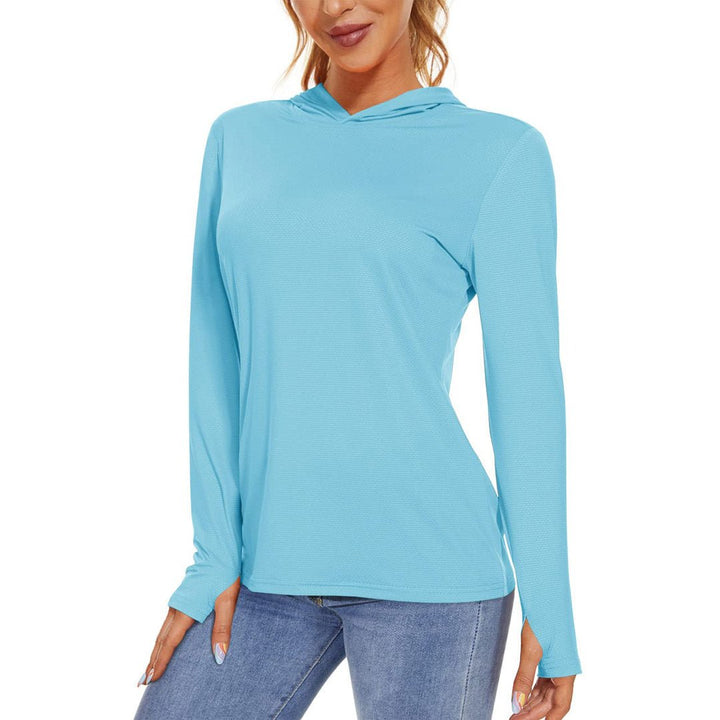 Women's UPF 50+ Sun Protection Long Sleeve Hoodies Shirts - Women's Shirts