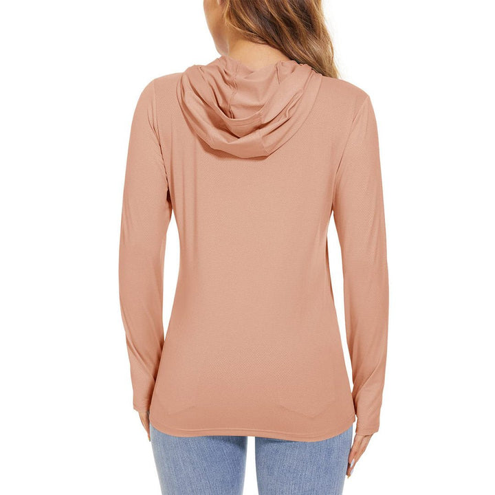 Women's UPF 50+ Sun Protection Long Sleeve Hoodies Shirts - Women's Shirts