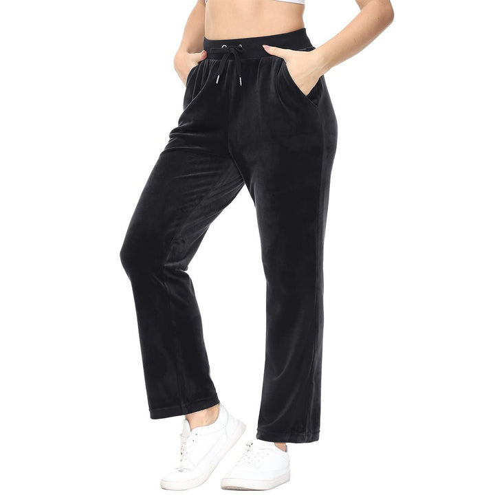 Women's Velvet Casual Jogger Sweatpants - Women's Pants