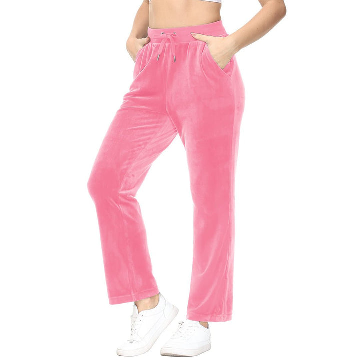 Women's Velvet Casual Jogger Sweatpants - Women's Pants