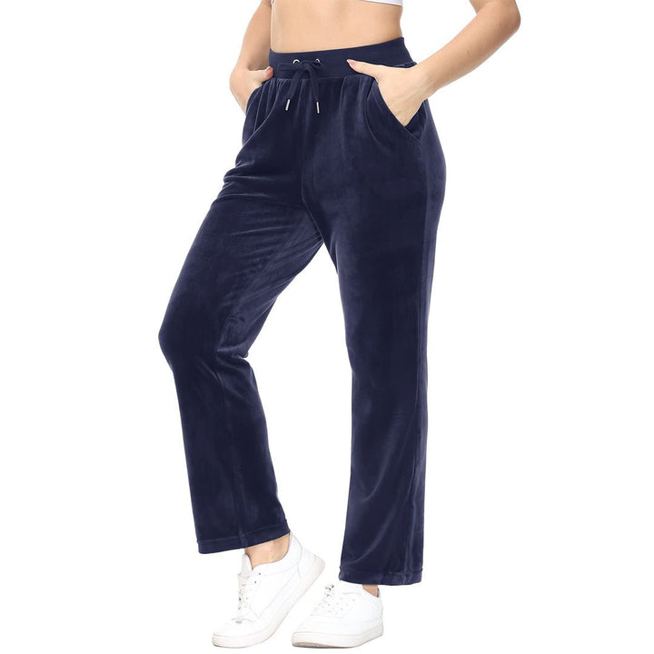 Women's Velvet Casual Jogger Sweatpants - Women's Pants