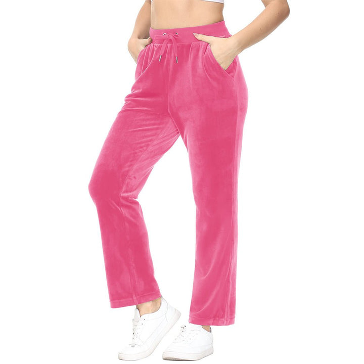 Women's Velvet Casual Jogger Sweatpants - Women's Pants