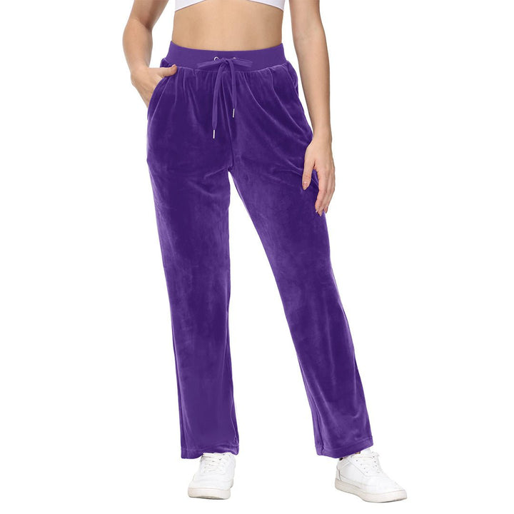 Women's Velvet Casual Jogger Sweatpants - Women's Pants