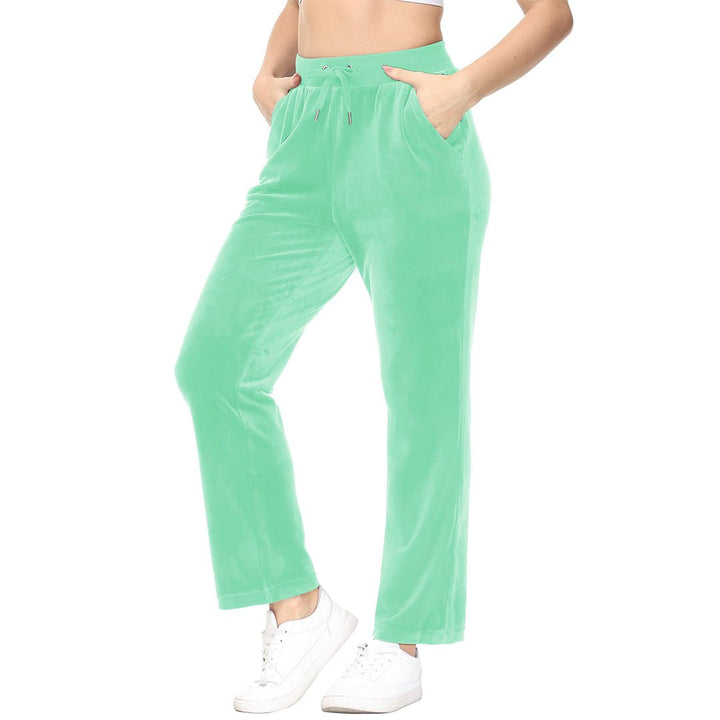 Women's Velvet Casual Jogger Sweatpants - Women's Pants