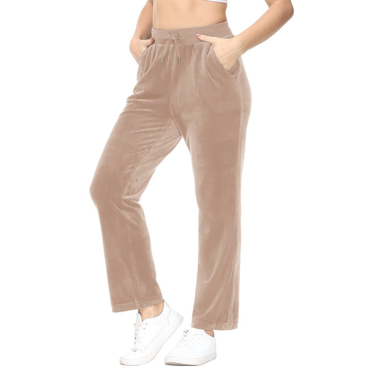 Women's Velvet Casual Jogger Sweatpants - Women's Pants
