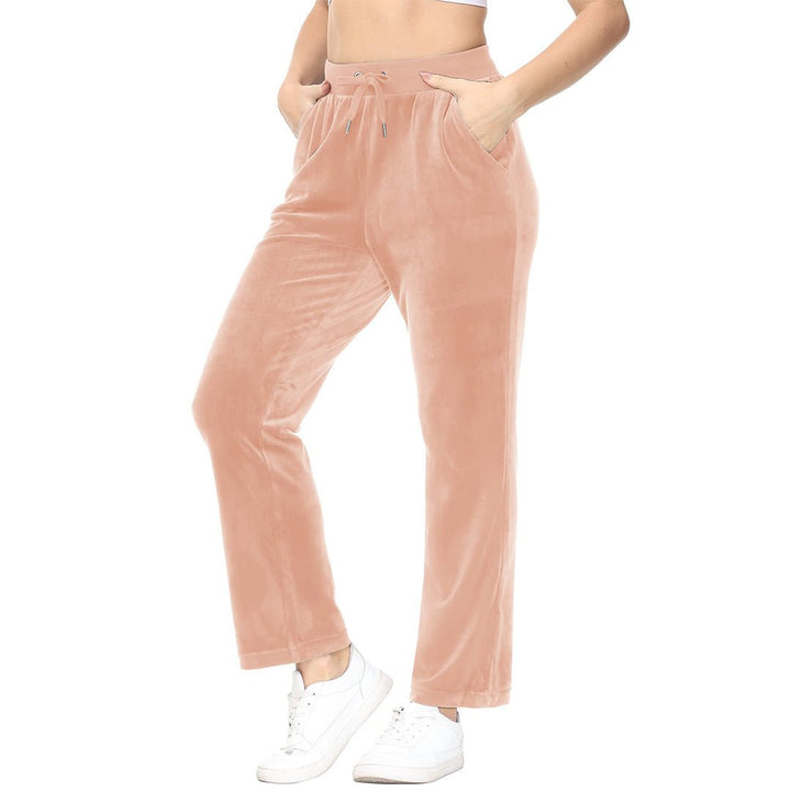 Women's Velvet Casual Jogger Sweatpants - Women's Pants