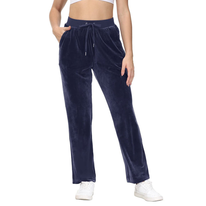 Women's Velvet Casual Jogger Sweatpants - Women's Pants