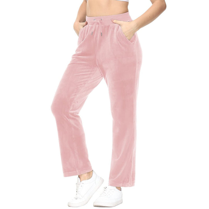 Women's Velvet Casual Jogger Sweatpants - Women's Pants