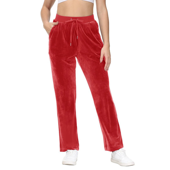 Women's Velvet Casual Jogger Sweatpants - Women's Pants