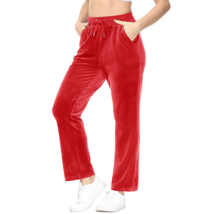 Women's Velvet Casual Jogger Sweatpants - Women's Pants