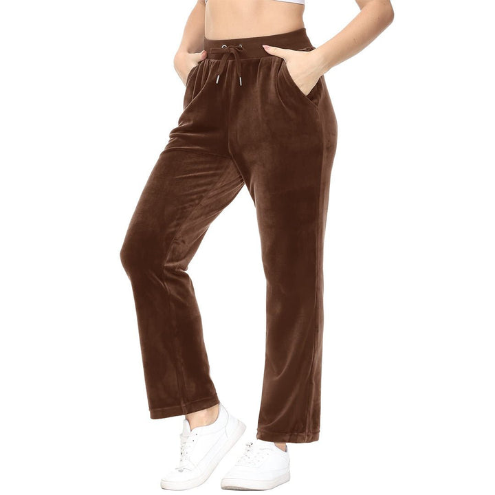 Women's Velvet Casual Jogger Sweatpants - Women's Pants