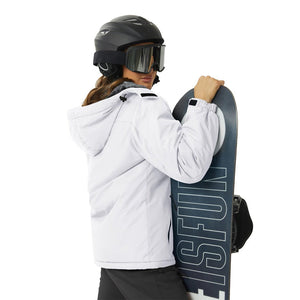 TACVASEN White Insulated Fleece Lined Winter Hiking Jacket